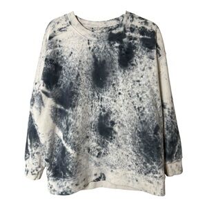 Lululemon Perfectly Oversized Crew Tie Dye Marble Dye Classic Navy XL